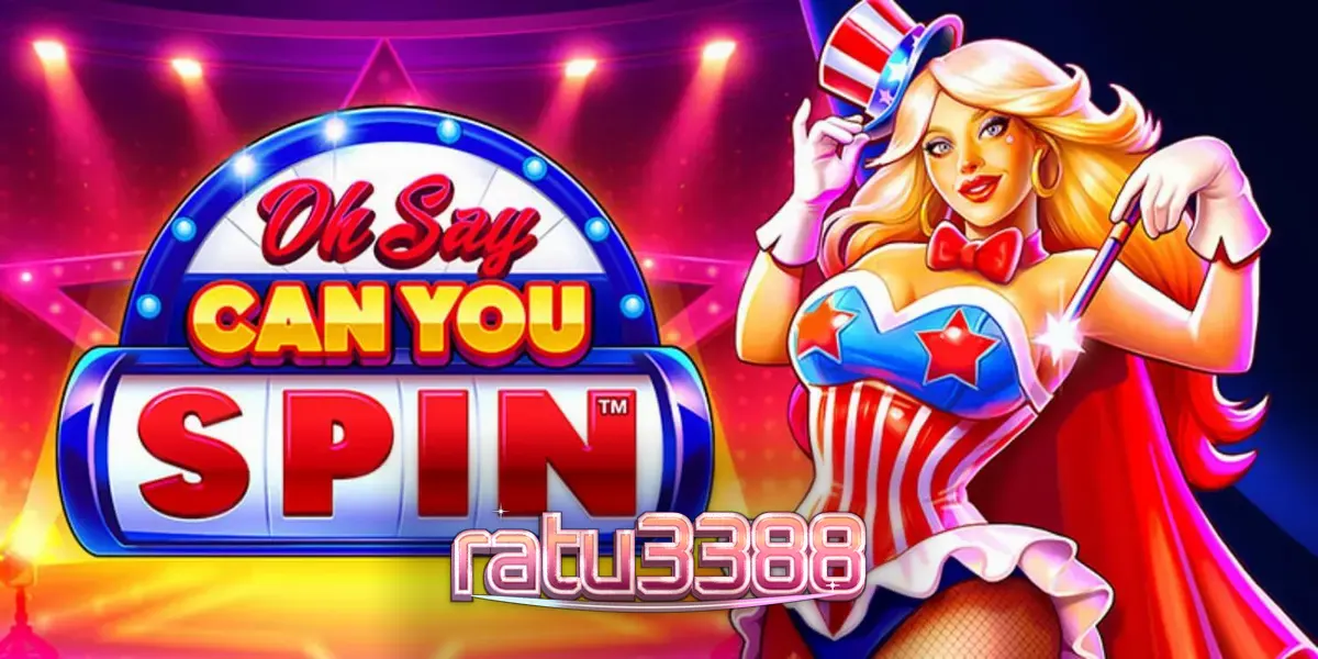 Tampilan visual slot Oh Say Can You Spin dengan tema patriotik